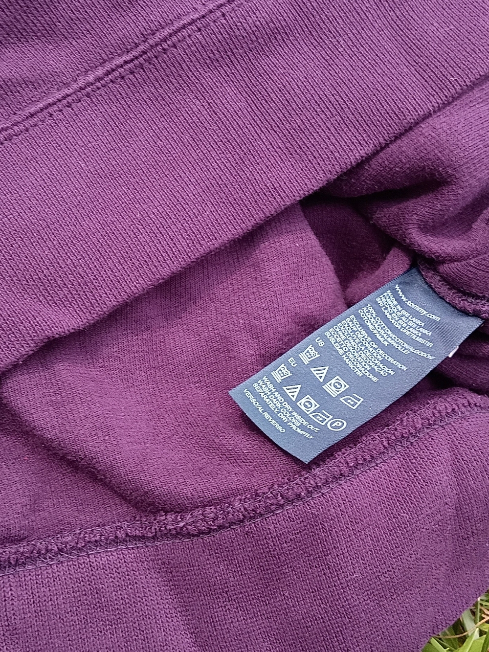 Tommy Hilfiger Burgundy Quarter Zip Mock Neck Sweatshirt Preppy Classic Large - Picture 13 of 14